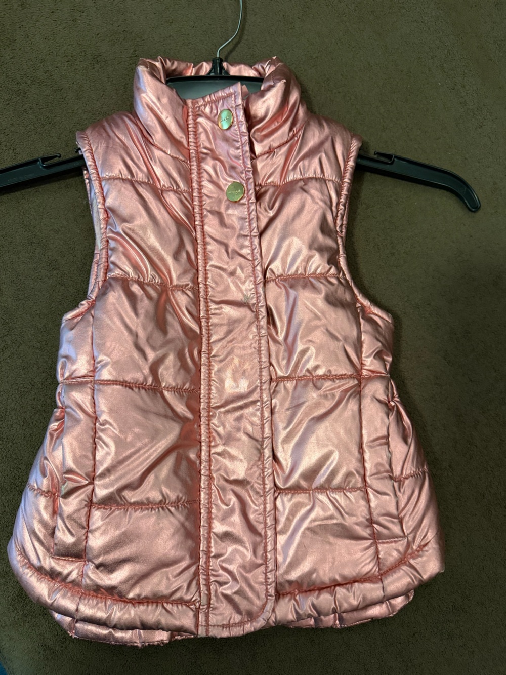 Imoga Rose Metallic Quilted Vest